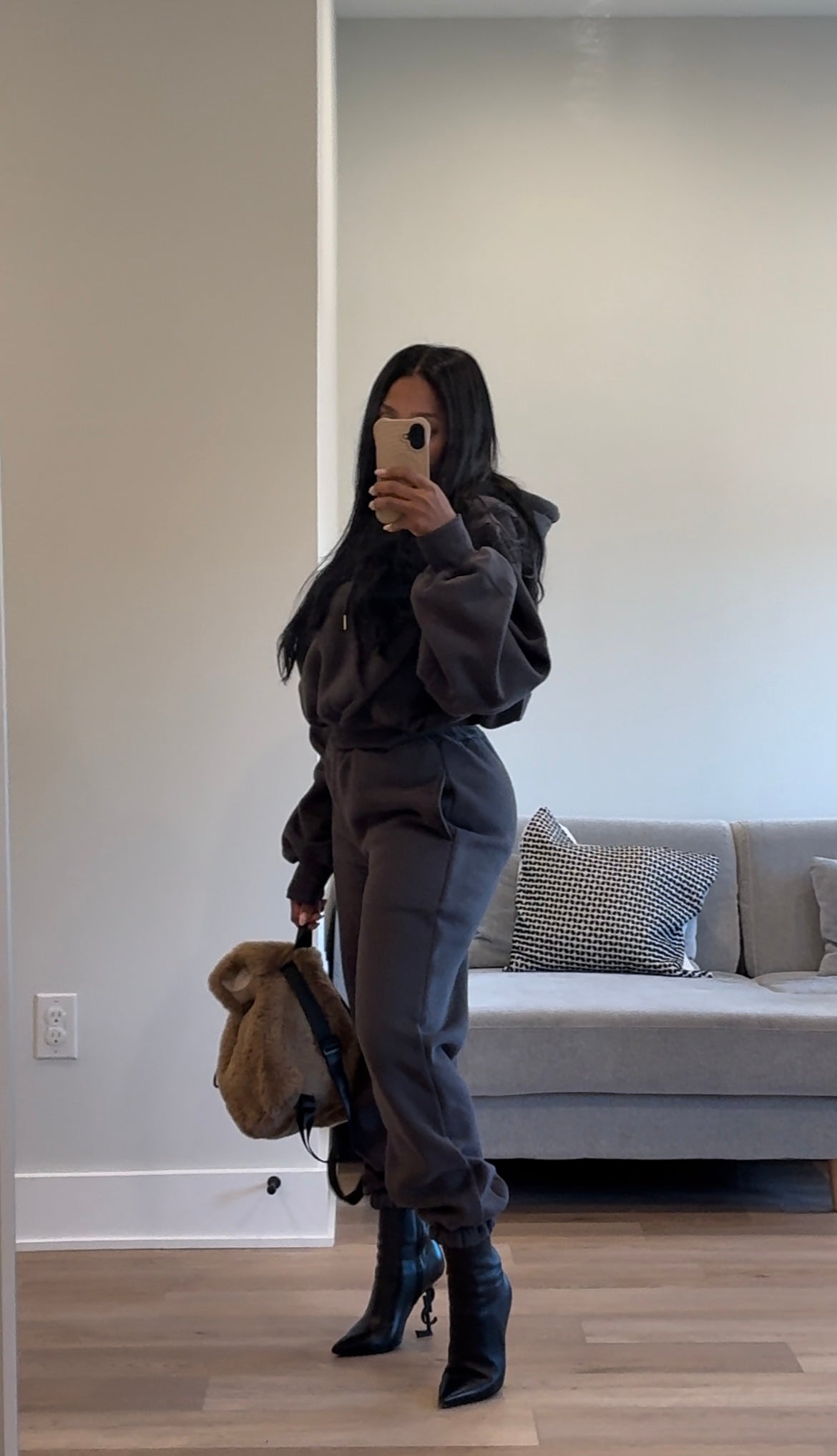 The Faux Fur Backpack