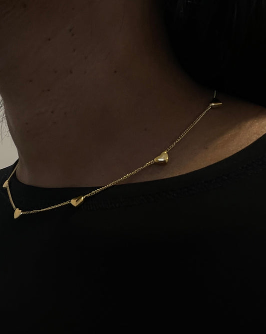 The Mini Gold Heart Necklace
