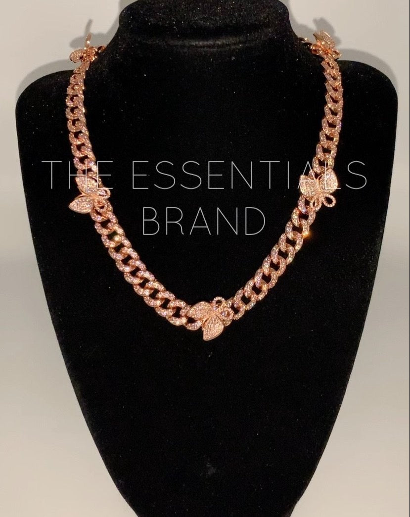 The Butterfly Cuban Necklace