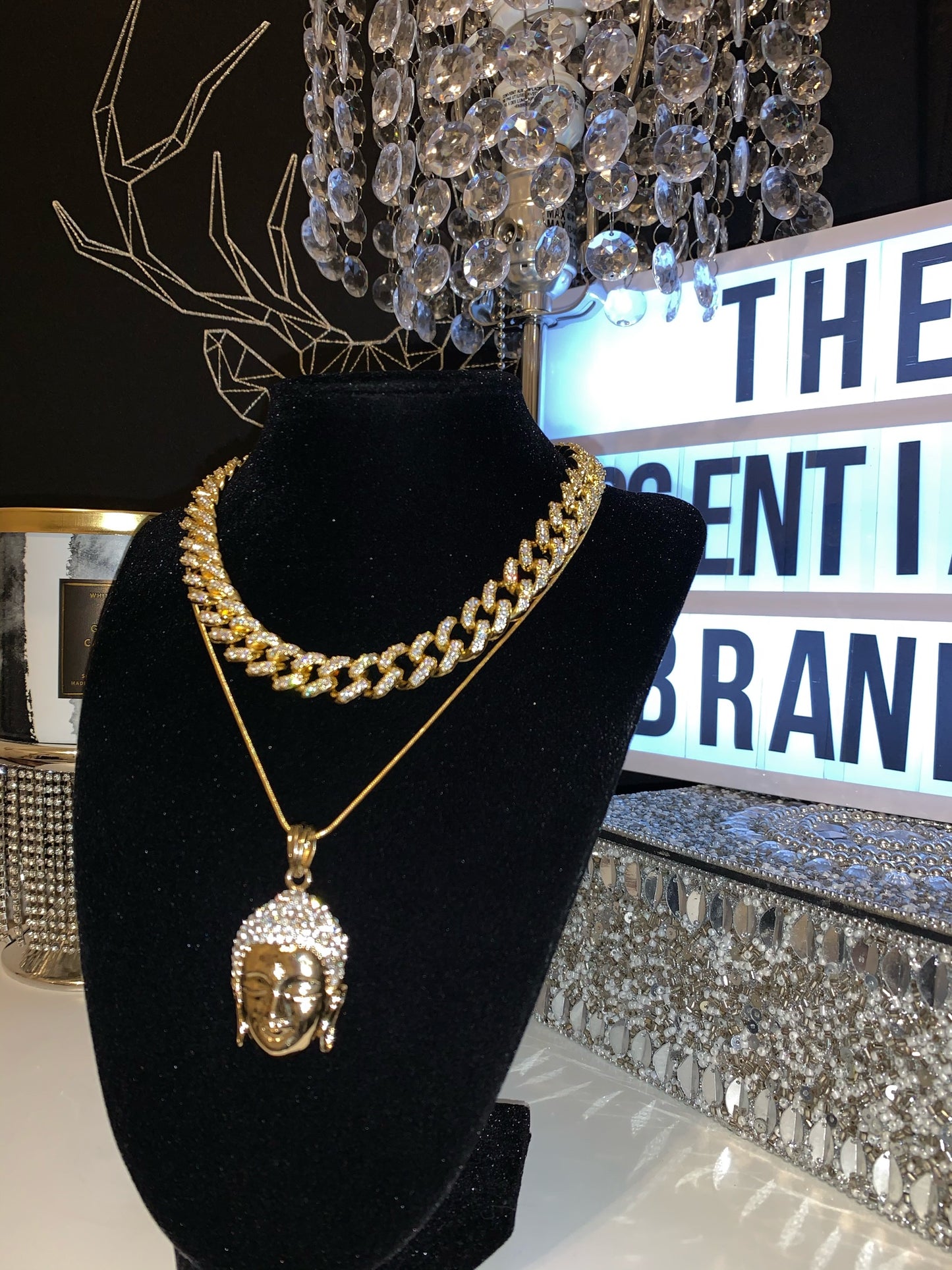 The Gold Icy Buddha Pendant