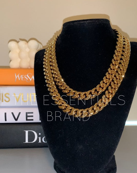 The Solid Gold Cuban Link Necklace