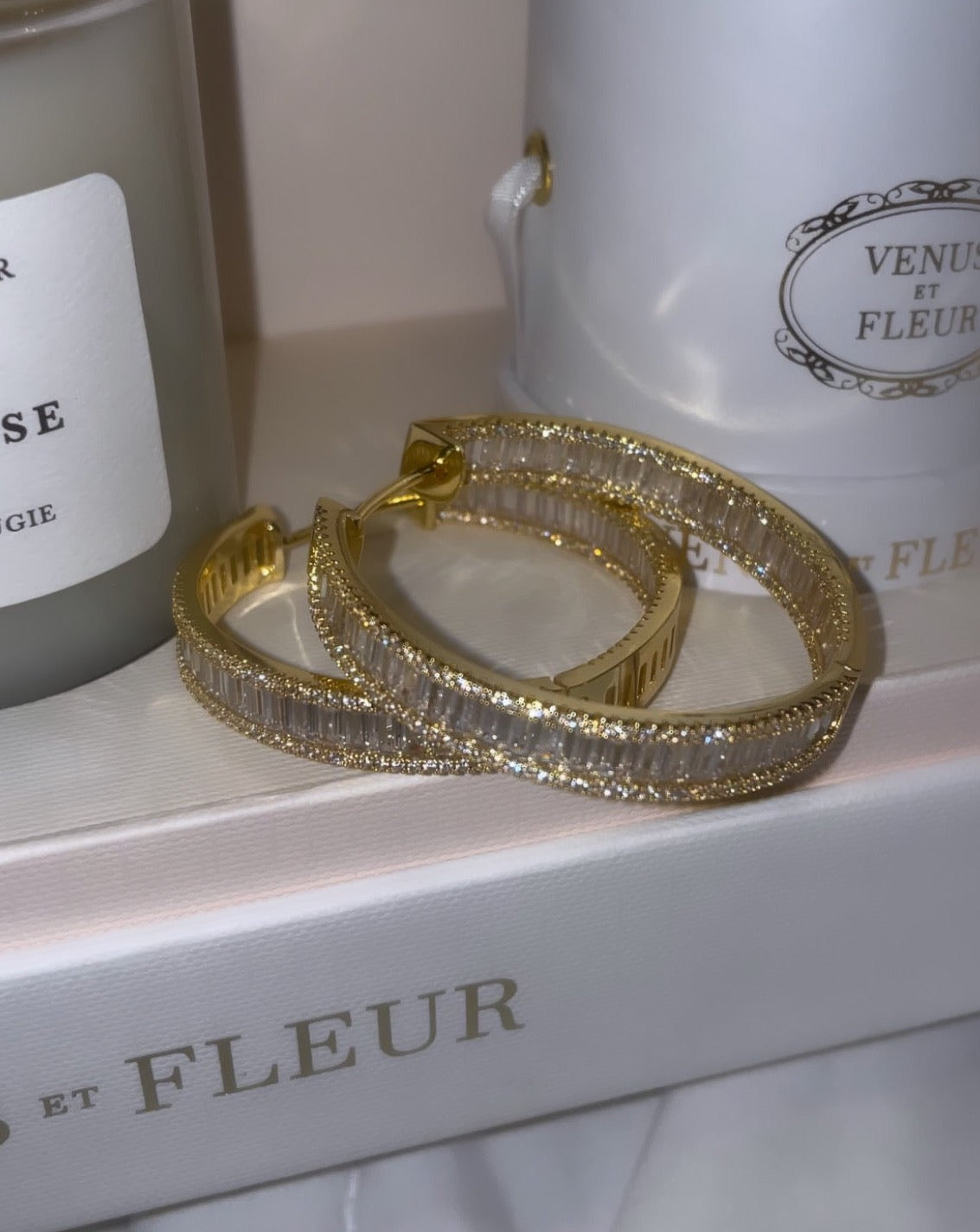 The Baguette Hoop Earrings