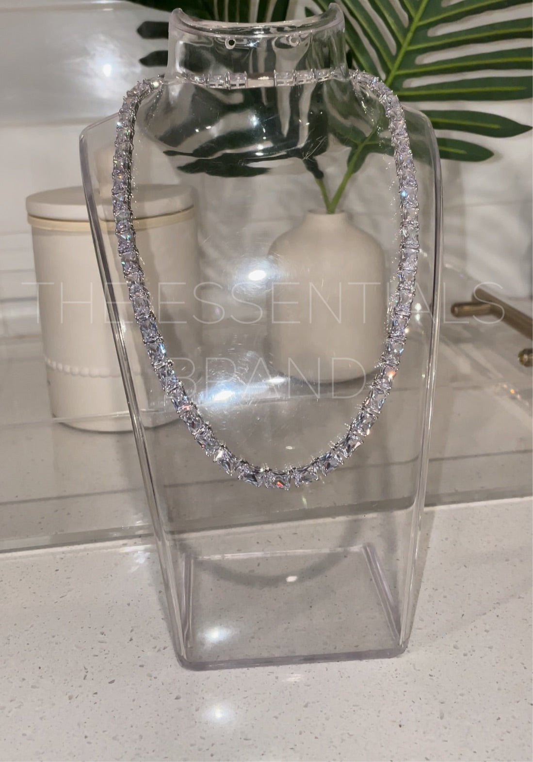 The Rectangle Baguette Necklace